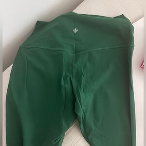 Lululemonn align 25” leggings, green, size 8